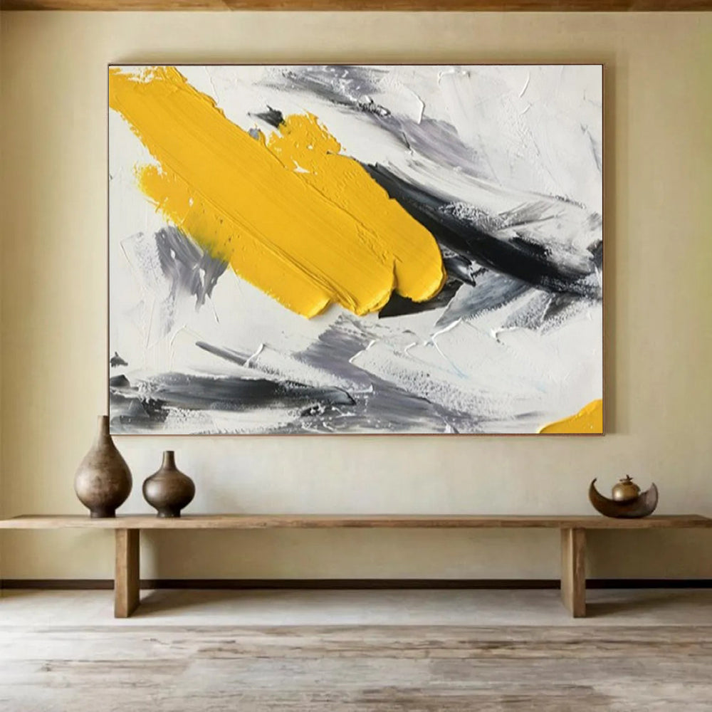“Bold Color Strokes” - Abstract Impasto Painting on Canvas PT1509