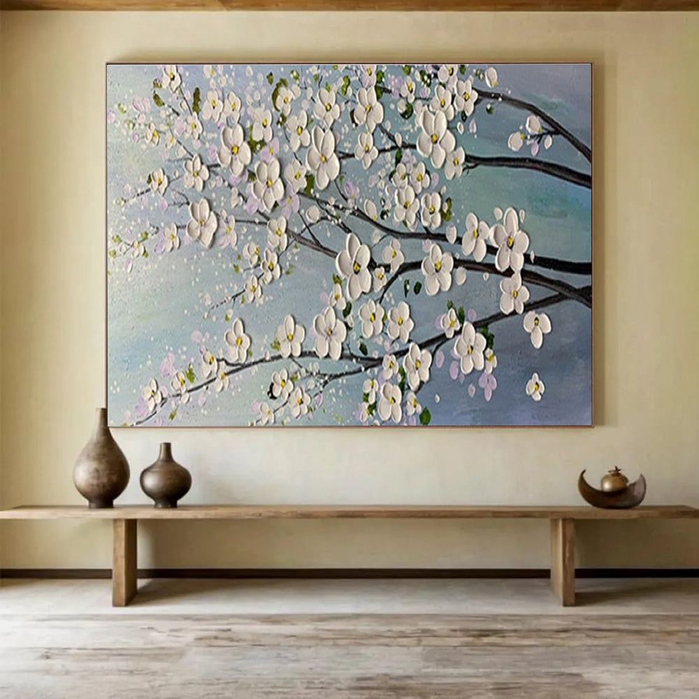 “Blossom Branch” - Impasto Oil Painting On Canvas DKS887