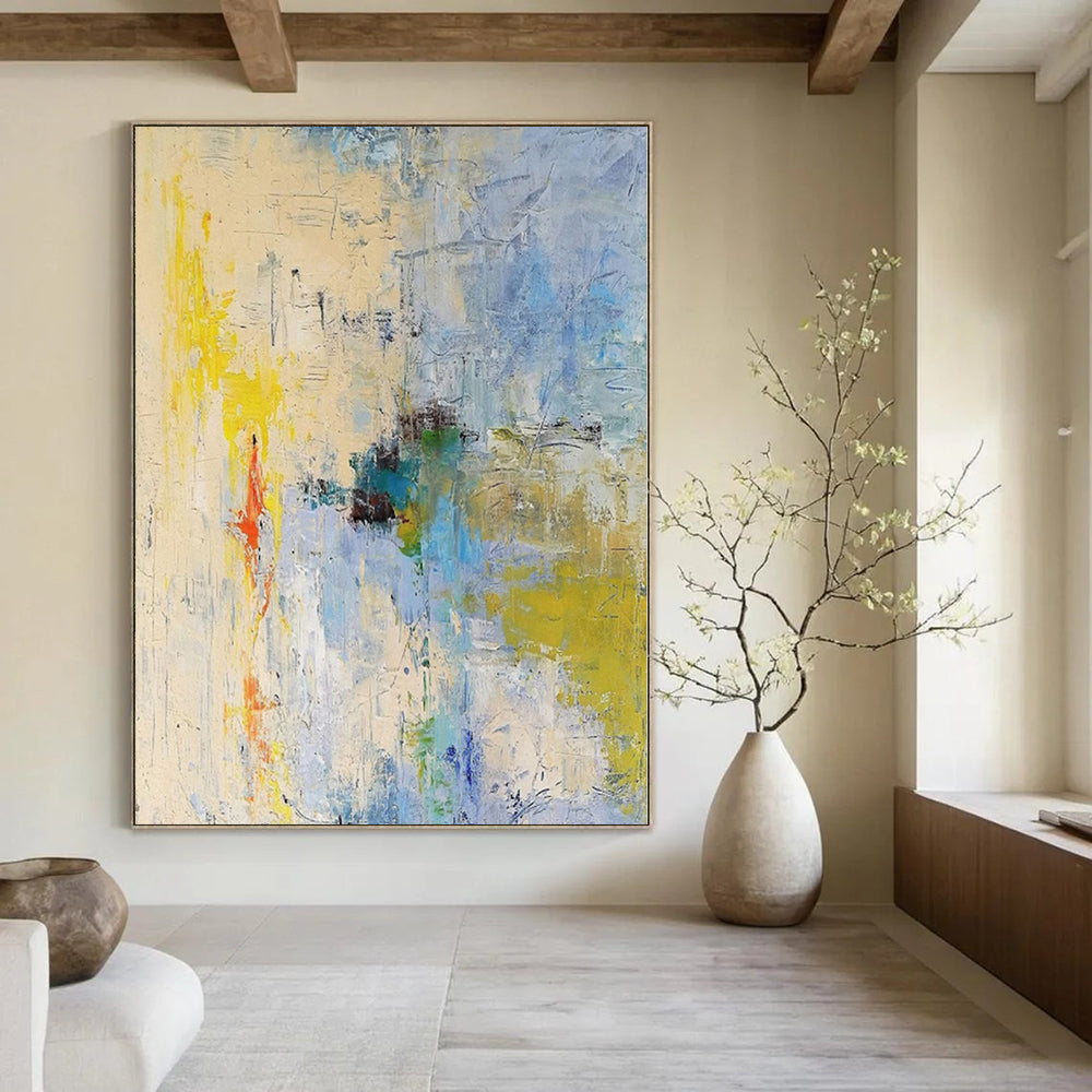 “Colorful Abstract Chaos” - Expressive Abstract Painting On Canvas PS0185