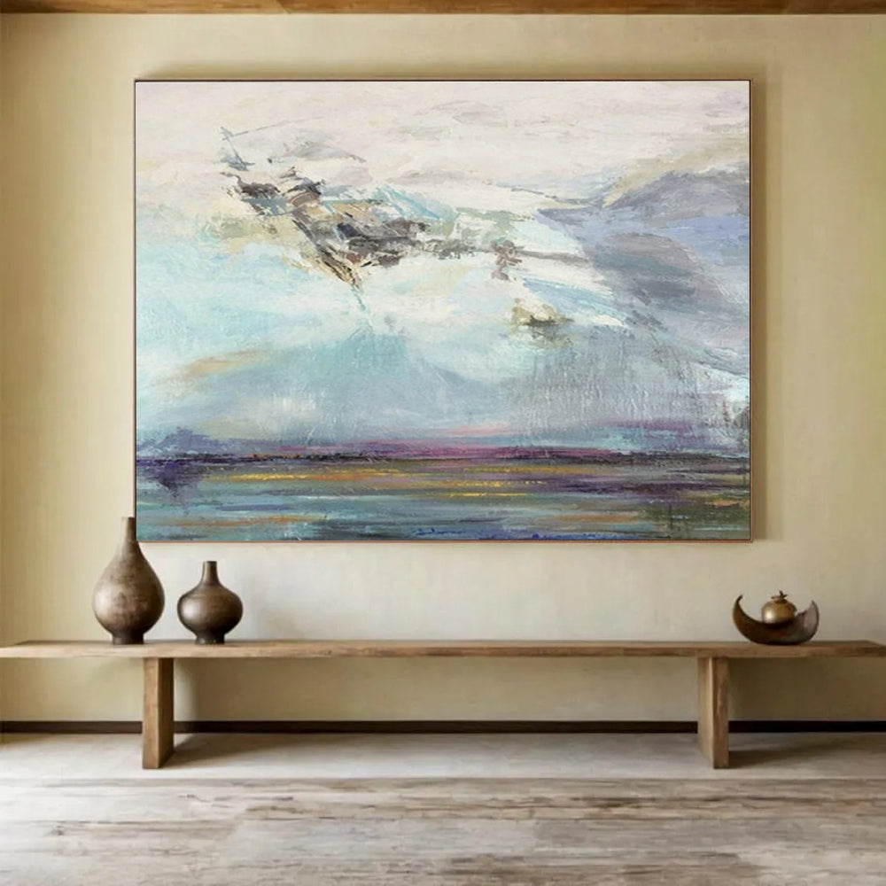 “Pastel Sky and Water” Landscape Painting On Canvas DKS196