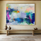 “Colorful Abstract Chaos” - Dynamic Abstract Painting On Canvas DKS495