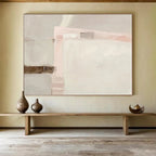 “Soft Pastel Abstract” - Minimalist Abstract Painting On Canvas DKS432