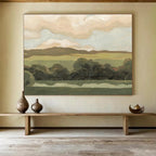 “Rolling Fields” - pastoral Landscape Painting On Canvas DKS425