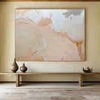 “Textured Blush Tones” Abstract Painting On Canvas DKS186