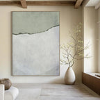 “Soft Green Leafy Watercolor” - Lush Foliage in Shades of Green Painting On Canvas DS241