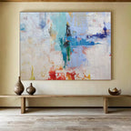 “Colorful Abstract Layers” - Abstract Expressionist - Painting On Canvas PT1737