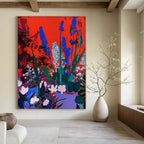 Vibrant Flower Garden Painting On Canvas DS100