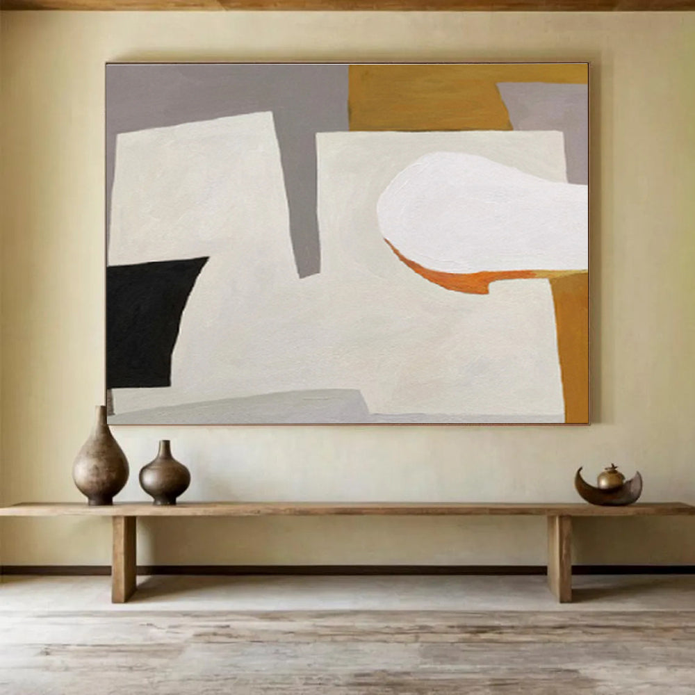 “Minimalist Color Block Abstract” - Abstract Painting on Canvas DKS577