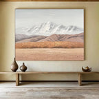 “Snowy Mountain Landscape” - Realistic Oil Painting On Canvas DKS890