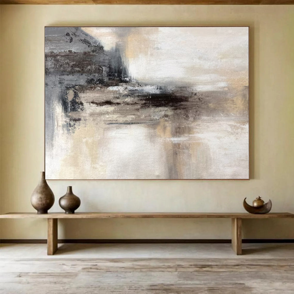 “Geometric - Color Block Fusion” - Structured - Shapes Painting On Canvas PT1533