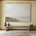“Neutral Abstract Landscape” - Calm Tones “Serene Horizon” Painting On Canvas PT1658