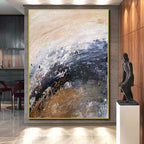“Earth - Toned Abstract Swirl” - Abstract Landscape - Inspired Painting On Canvas PS0009