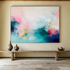 “Pastel Dreamscape” - Soft Abstract Painting On Canvas DKS472