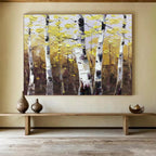 “Autumn Aspen Tree Landscape” - Landscape Painting, Great for Fall - Themed Room & Nature Lover’s Den DKS626