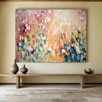 “Colorful Canopy Tree Abstract” - Lively Abstract Painting On Canvas PT166