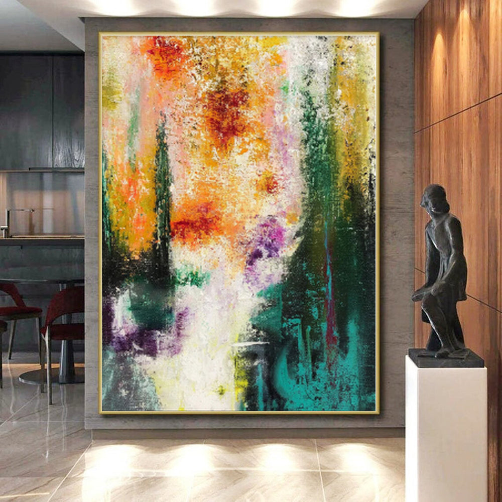 “Colorful Abstract Dreamscape” - Abstract Surreal Painting On Canvas PS0008