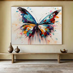 “Colorful Butterfly Wings” - Vibrant Color “Wings of Wonder” Painting On Canvas PT1642