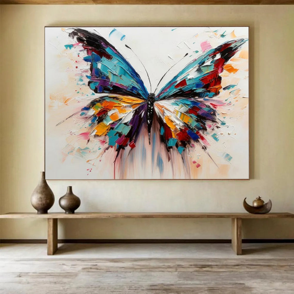 “Colorful Butterfly Wings” - Vibrant Color “Wings of Wonder” Painting On Canvas PT1642
