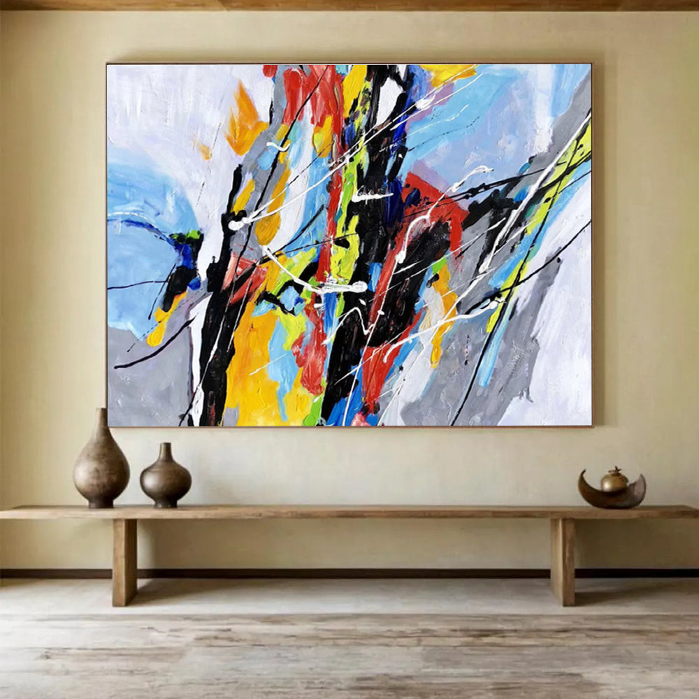 “Color - Explosion Abstract” Abstract Painting On Canvas DKS165