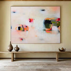Soft Abstract Composition Painting On Canvas DKS034