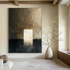 “Dark - Light Abstract Doorway” - Abstract Surrealist Painting On Canvas DS008