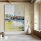 Colorful Abstract Chaos Abstract Expressionist Painting On Canvas DS052