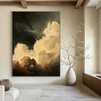 “Dark - Light Moody Clouds” - Romantic Sky Painting On Canvas DS022