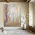 “Warm Tones Blend: Earthy Hues Abstract” - Textured Abstract Painting On Canvas PT0946