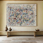 “Colorful Drip Art Extravaganza” - Pollock - Inspired Abstract Painting On Canvas PT1589