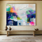 “Intricate Color Web” - Complex Abstract Painting On Canvas DKS496