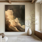 “Dark - Light Dramatic Clouds” - Romantic Sky Painting On Canvas DS014