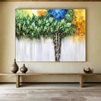 Vibrant Tree of Colors Landscape Painting On Canvas DKS176