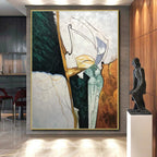 “Colorful Abstract Mixed Shapes” - Vibrant Abstract Painting On Canvas PS0340