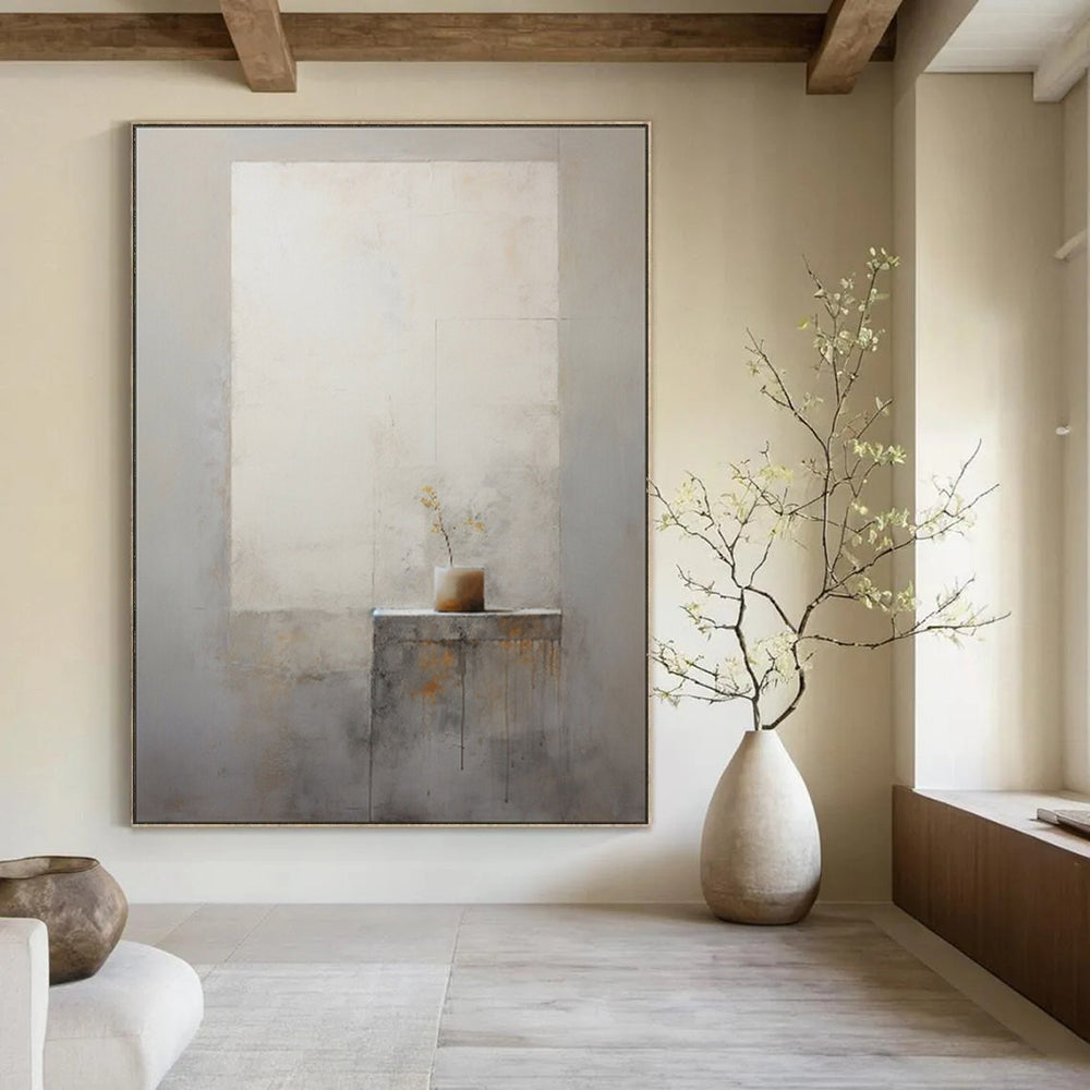 “Minimalist Vase” - Subtle Still Life Painting On Canvas PT1989