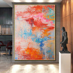 “Colorful Abstract Fusion” - Abstract Expressionist Painting On Canvas PS0031