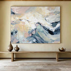 “Abstract Peaks” - Dynamic Landscape - inspired Painting On Canvas DKS424
