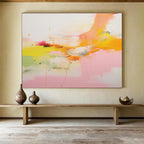 “Sunny Color Fusion” - Bright Abstract Painting On Canvas DKS490