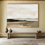 “Neutral Landscape Impression” Landscape - Inspired Abstract Painting On Canvas DKS242