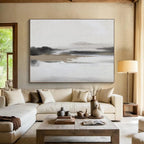 “Muted Landscape Hues” - Textured Oil Painting on Canvas DKS911