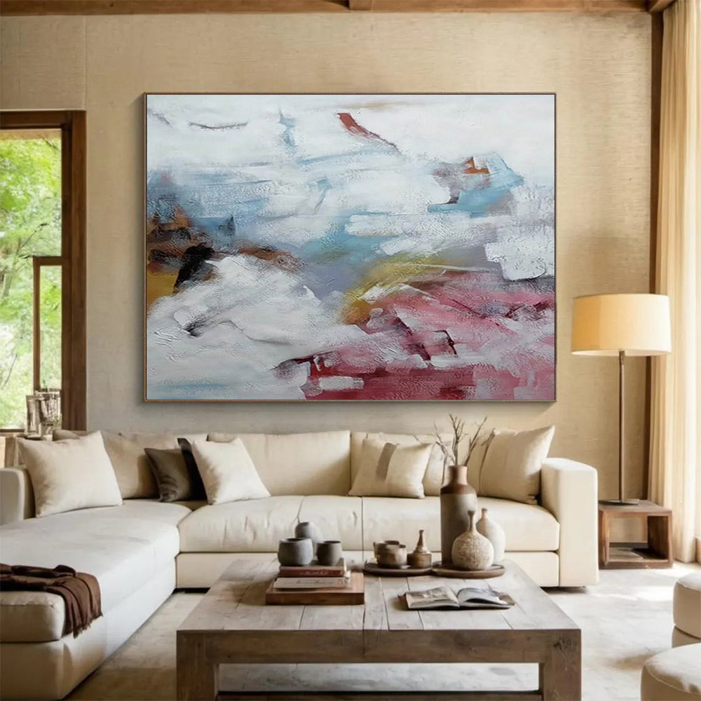 “Soft Color - Blended Abstract” Abstract Painting On Canvas DKS163