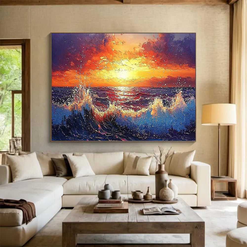 “3D Blossom Tree Abstract” - Sculptural Abstract Painting On Canvas PT165
