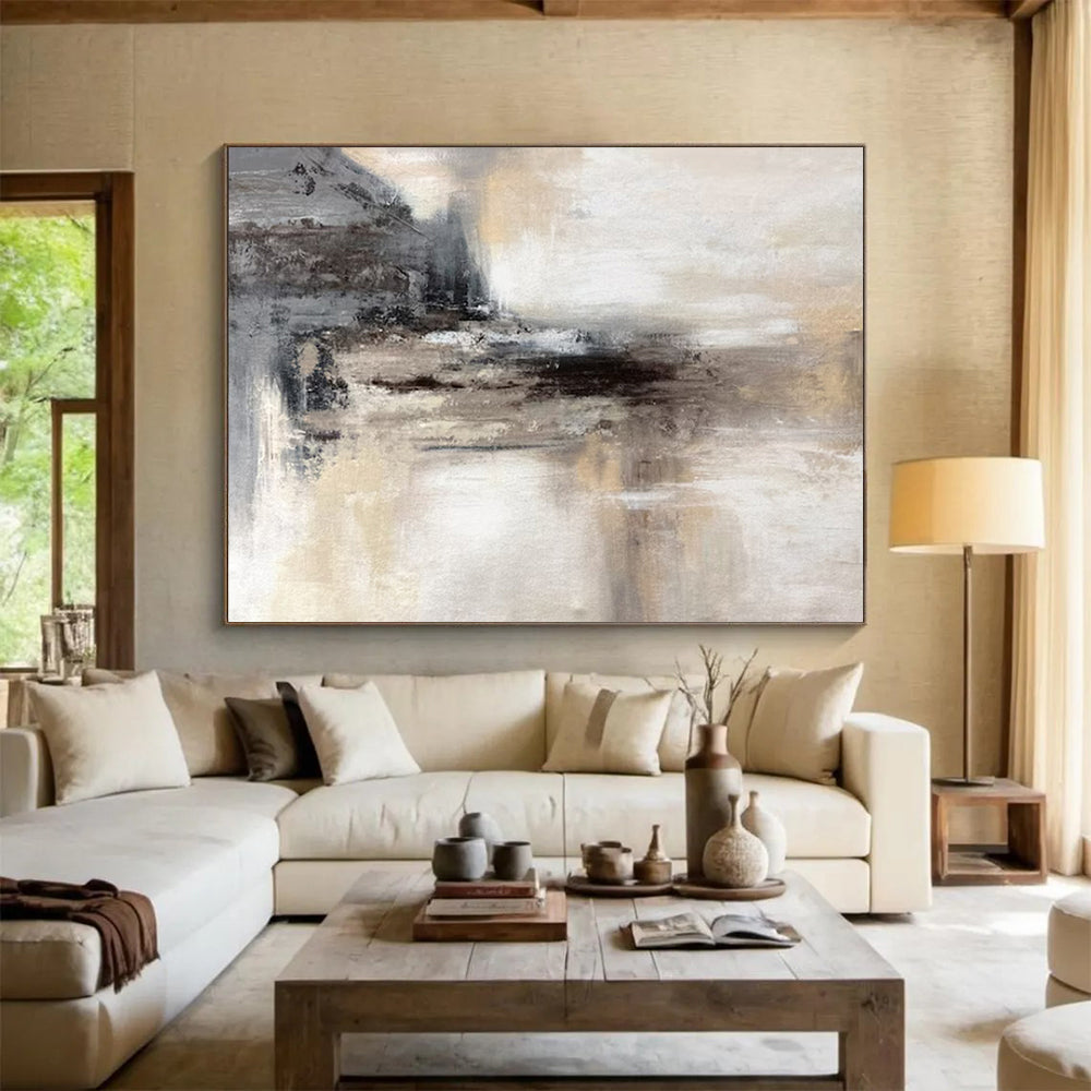 “Geometric - Color Block Fusion” - Structured - Shapes Painting On Canvas PT1533