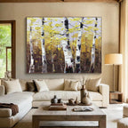 “Autumn Aspen Tree Landscape” - Landscape Painting, Great for Fall - Themed Room & Nature Lover’s Den DKS626