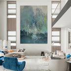 “Colorful Dripping Abstract Scene” - Abstract Expressionist Painting On Canvas PT1199