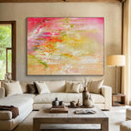 “Pastel Dream Abstract” - Soft - Hued Abstract Painting On Canvas PS0055