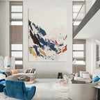 “Colorful Abstract Mountain” - Abstract, Landscape - Inspired Painting On Canvas PT1548