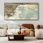 Earthy Tones with Weathered Textures "Aged Patina" Abstract Painting On Canvas PS1267