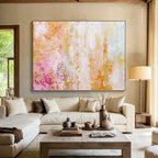 “Pastel Rainbow Abstract Dream” - Whimsical Abstract Painting On Canvas PS0047
