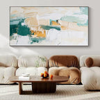Earthy Tones with Textured Brushstrokes "Textured Earth" Abstract Painting On Canvas PS1282