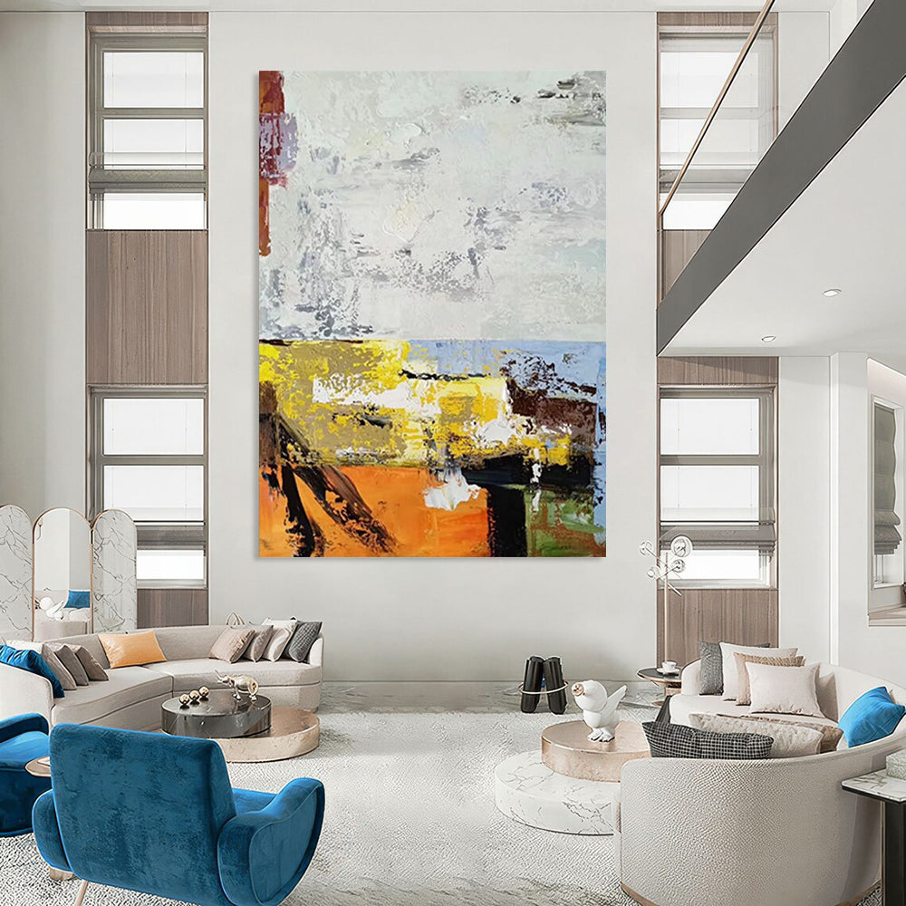 “Color Burst Abstract” - Abstract Expressionist Painting On Canvas DS019